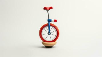 visualizzazione un' 3d miniatura monociclo. generativo ai foto