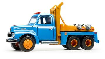 visualizzazione un' 3d miniatura trainare camion. generativo ai foto