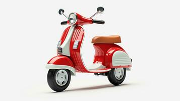 visualizzazione un' 3d miniatura scooter. generativo ai foto