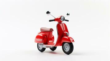 visualizzazione un' 3d miniatura scooter. generativo ai foto