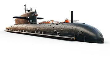 visualizzazione un' 3d miniatura balistico missile sottomarino. generativo ai foto