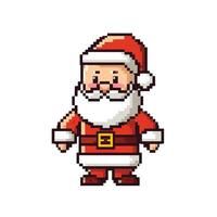 semplice cartone animato pixel arte Natale Santa alto qualità ai generato Immagine foto