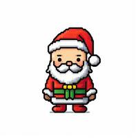 cartone animato pixel arte Natale baulbes alto qualità ai generato Immagine foto