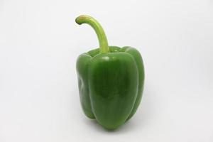 primo piano del peperone di colore verde sano