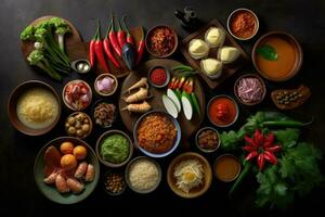 nel il cucina indonesiano cibo un' iper realistico ai generato foto