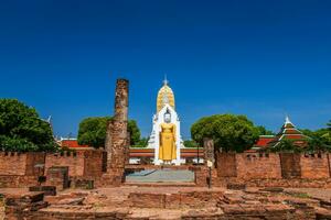 Budda statua a wat Phra SI rattana mahathat anche colloquiale riferito per come wat yai è un' buddista tempio esso è un' maggiore turista attrazione Phitsanulok, Tailandia. foto