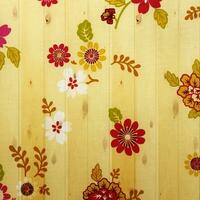 fiore Vintage ▾ a partire dal tessuto su di legno parete sfondo. foto