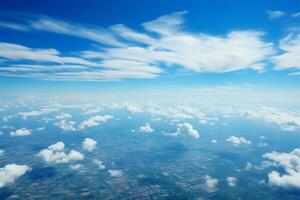 blu cielo struttura con morbido, nube ispirato elementi ai generato foto