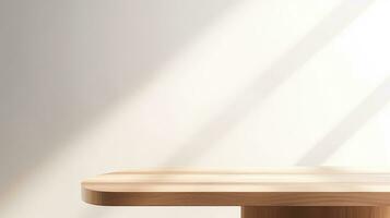 vuoto di legno tavolo pavimento, di legno tavolo per Prodotto, foto