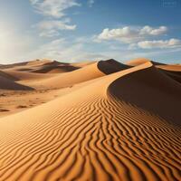 misterioso deserto paesaggio con sabbia dune foto