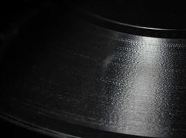 trama di un disco in vinile per un primo piano del grammofono foto