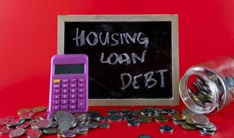 concetto di debito di prestito abitativo foto