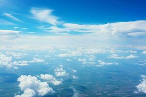 strutturato calma. blu Il cielo è nuvole modulo sereno, calmante sfondo ai generato foto