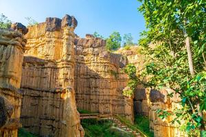 pha chor o il grand canyon chiangmai nel parco nazionale di mae wang, chiang mai, thailandia foto