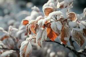 tropicale giardino con fiori e impianti sotto il neve. ai generato professionista foto