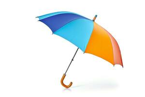 colorato ombrello isolato su bianca sfondo .generativo ai. foto