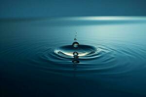 acqua far cadere lancio nel il oceano foto