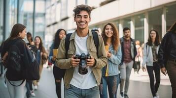 studenti nel Università foto