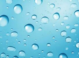 blu sfondo con gocce d'acqua. foto