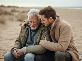 padre e figlio insieme foto