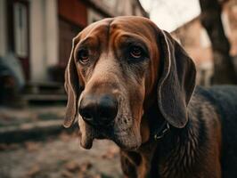 cane da caccia cane creato con generativo ai tecnologia foto