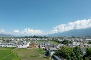 i campi e villaggi nel Yunnan, Cina. foto