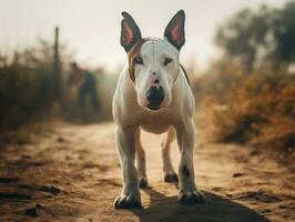 Toro terrier cane creato con generativo ai tecnologia foto