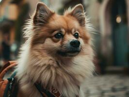 spitz cane creato con generativo ai tecnologia foto