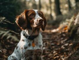 Bretagna cane creato con generativo ai tecnologia foto