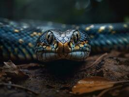 cobra ritratto creato con generativo ai tecnologia foto