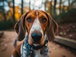 americano inglese coonhound cane creato con generativo ai tecnologia foto