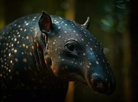 tapiro ritratto creato con generativo ai tecnologia foto