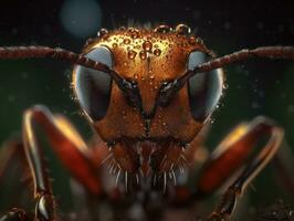 formica ritratto creato con generativo ai tecnologia foto