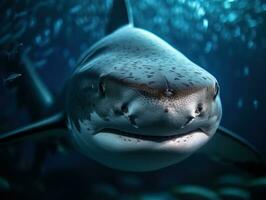 squalo ritratto creato con generativo ai tecnologia foto