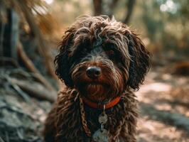 Barbet cane creato con generativo ai tecnologia foto