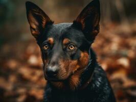 australiano kelpie cane creato con generativo ai tecnologia foto