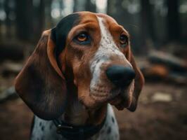 cane da caccia cane creato con generativo ai tecnologia foto