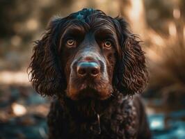 americano acqua spaniel cane creato con generativo ai tecnologia foto