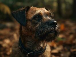 confine terrier cane creato con generativo ai tecnologia foto