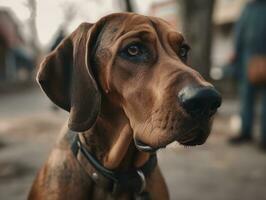 cane da caccia cane creato con generativo ai tecnologia foto