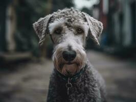 bedlington terrier cane creato con generativo ai tecnologia foto