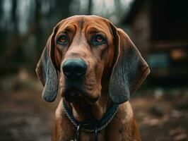 cane da caccia cane creato con generativo ai tecnologia foto