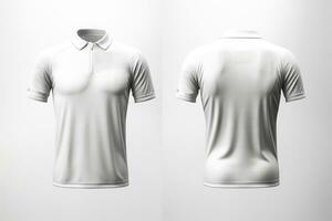 modello gli sport calcio squadra uniformi bianca camicia, generativo ai illustrazione foto