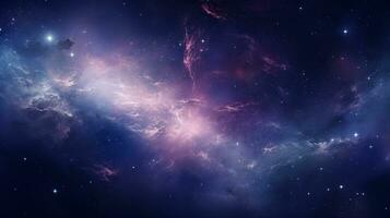 in profondità spazio galassia nel stellato universo. scienza sfondo. generativo ai foto