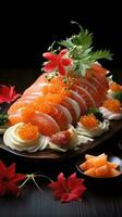 Sushi - elegante, Bellissima, fresco, giapponese culinario arte foto
