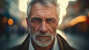 casuale anziano uomo contento Sorridi di mezza età adulti adulto uomini foto