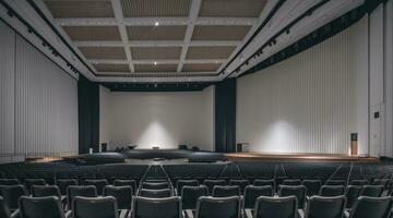 elegante grande concerto sala per musica prestazione foto