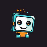 carino sorridente robot foto