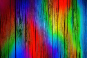 colorato legna sfondo, arcobaleno legna sfondo, legna sfondo, ai generativo foto