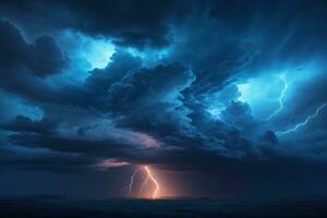 tempestoso cielo sfondo, temporale sfondo, temporale sfondo, piovoso cielo, tempesta nuvole, ai generativo foto